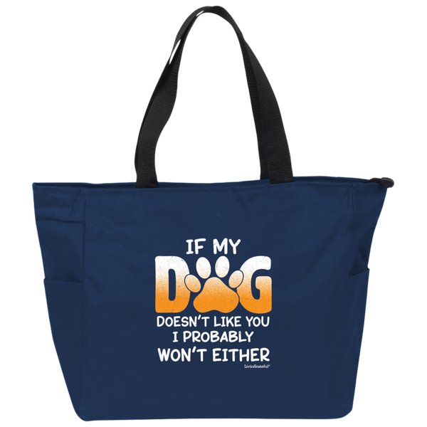Zip It Good Tote - Pup Swag Bag - Playful Dog Lover Tote