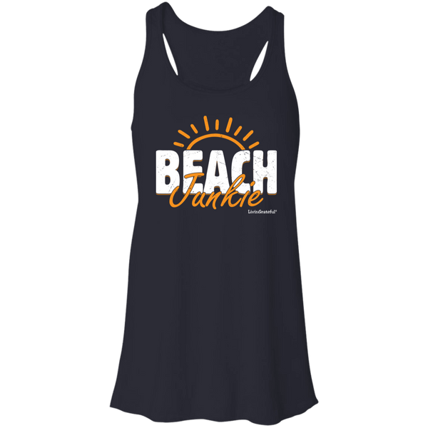 Beach Junkie Tank – Flowy Racerback – Casual Activewear