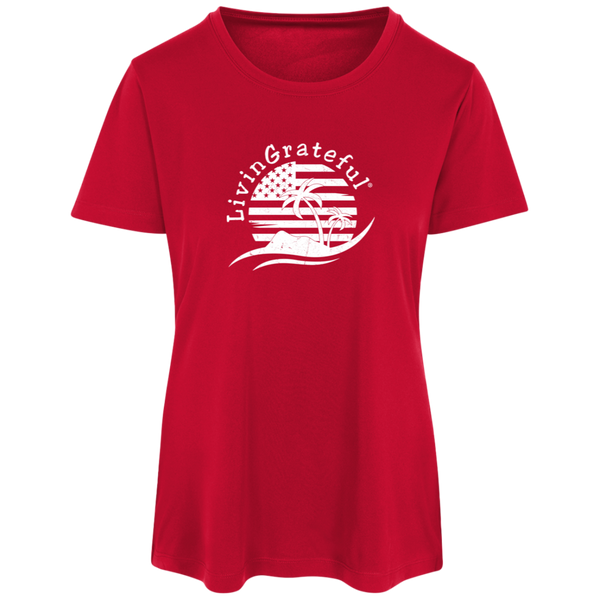 Womens 'Merica Performance Tee - Patriotic Activewear Top