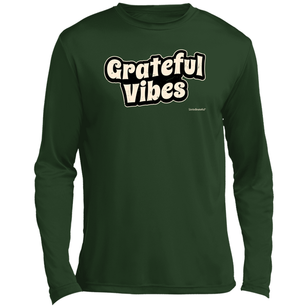 Men's LS Shirt - Grateful Vibes T-Shirt - Performance Tee