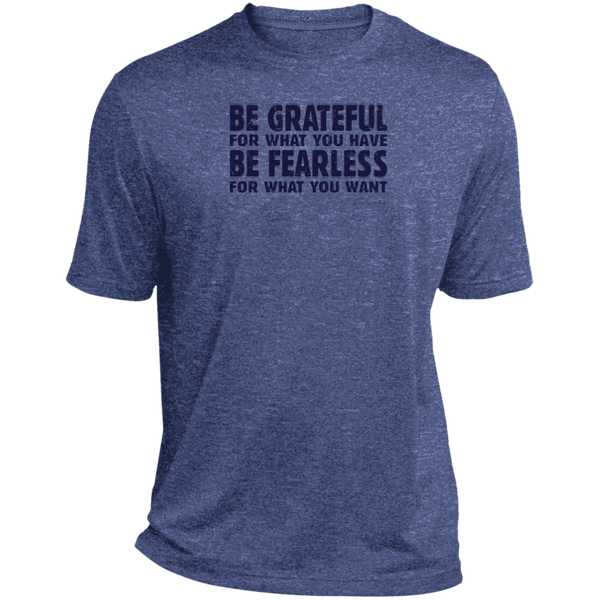 Mens fearless tee - Heather relaxed fit - Motivational shirt