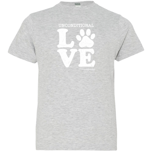Youth crewneck tee – Unconditional love – Everyday comfort