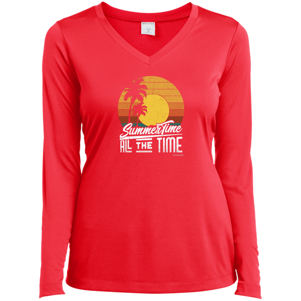 Womens V-neck tee – Summertime performance – Lightweight comfort