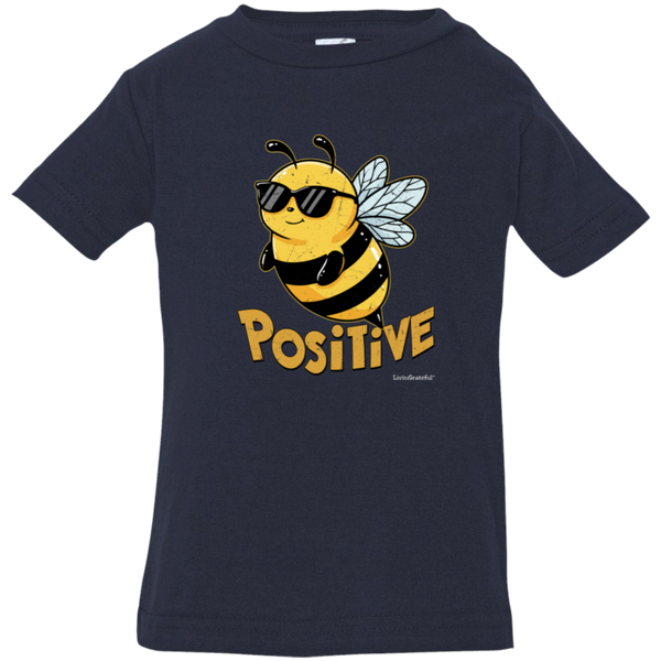 Bee Positive Jersey T - Mini-Human T-Shirt - Kids Positive Shirt