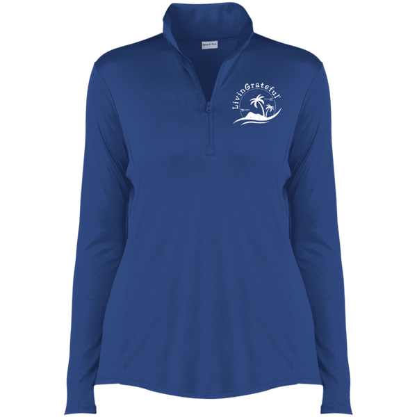 Womens Quarter Zip - Performance Pullover - Ladies Activewear Top