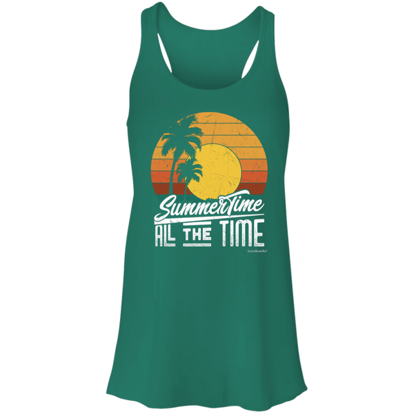 Summertime Flowy Racerback Tank – Lightweight Top – Casual