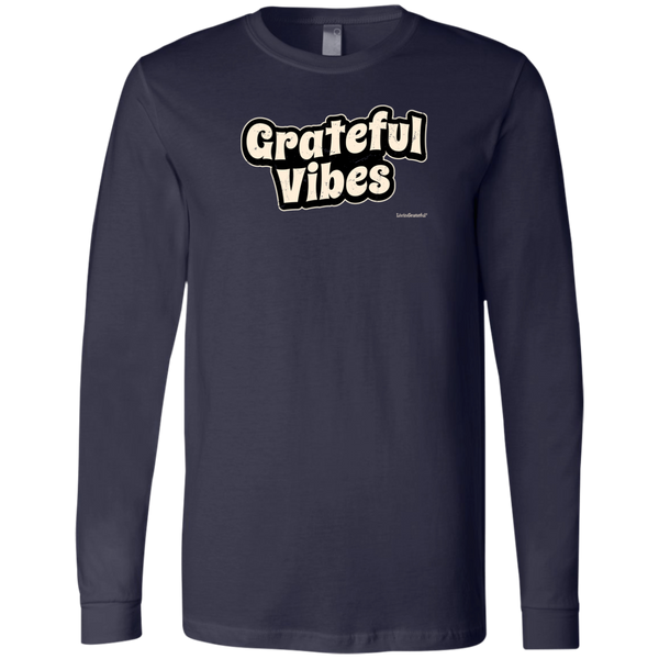 Men's Long Sleeve Shirt - Grateful Vibes T-Shirt - Original Men's Tee