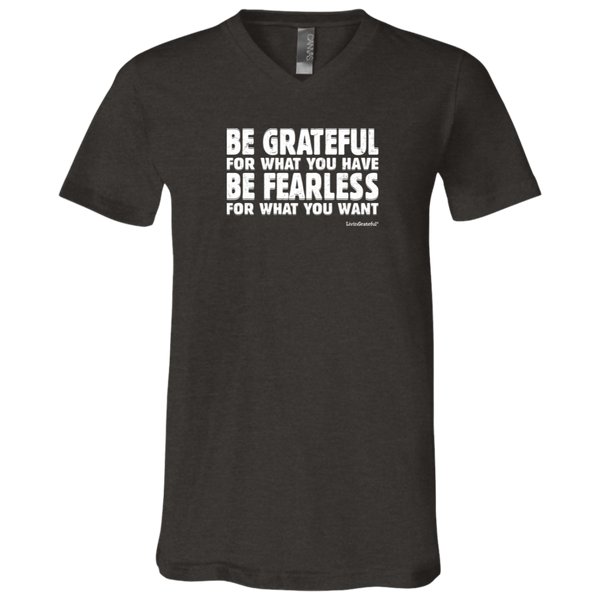 Mens fearless v-neck - Casual graphic tee - Bold style