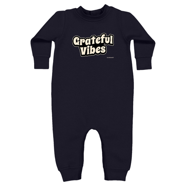 Grateful Vibes Infant Bodysuit - Fleece Baby Onesie - Cozy Wear