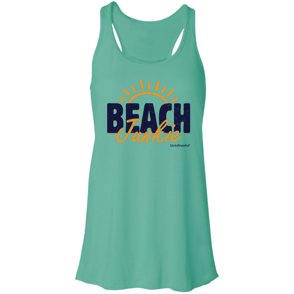 Beach Junkie Flowy Tank – Racerback Top – Summer Activewear