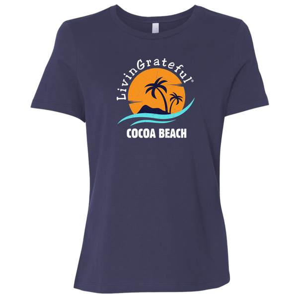 Womens LG Tee - Cocoa Beach Shirt - Original Casual T-Shirt