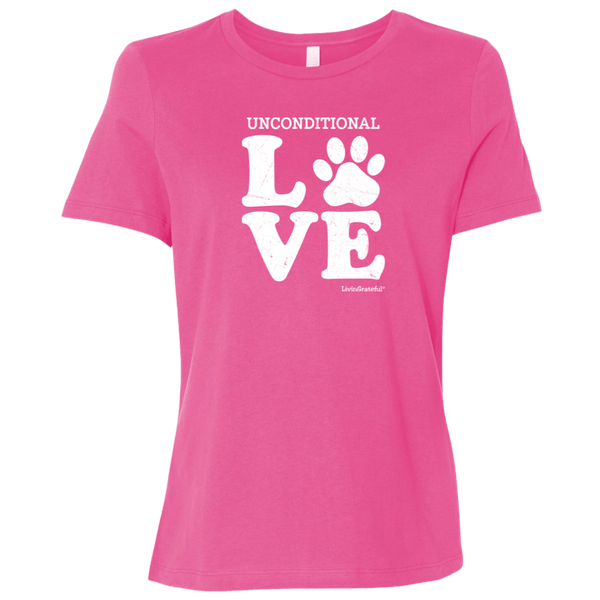 Womens crewneck tee – Unconditional love – Everyday comfort