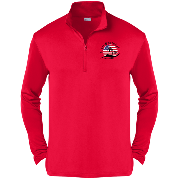 Men's 'Merica Quarter Zip - Patriotic Pullover - Zipper Sweater