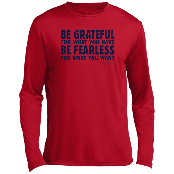 Mens long sleeve tee – Fearless performance wear – Bold fit