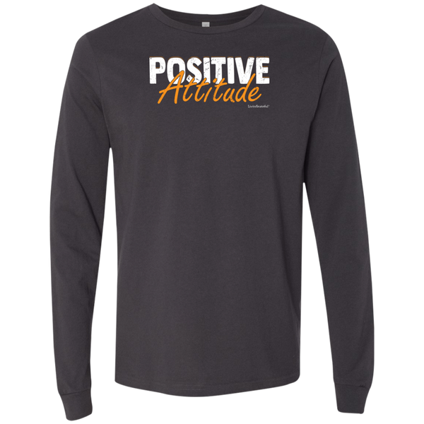 Men's Long Sleeve Shirt - Positive Attitude T-Shirt - Original Men's Tee