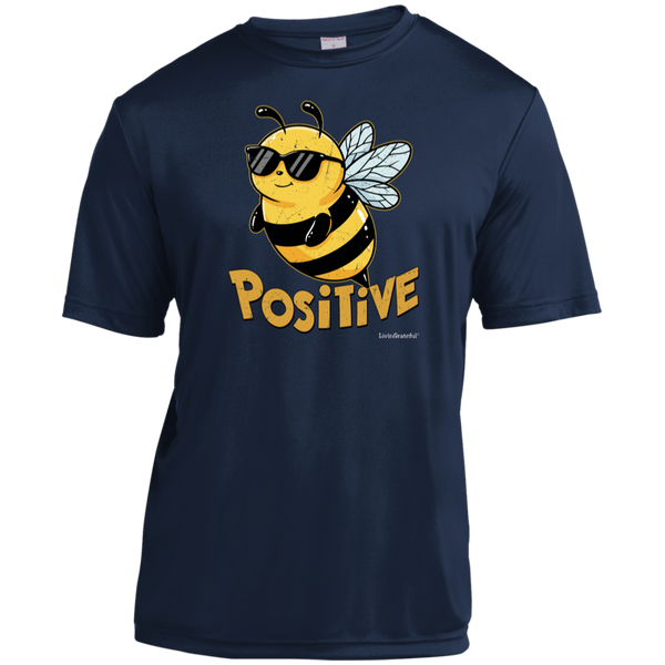 Bee Positive T - Youth Game-On Shirt - Kids Performance Tee
