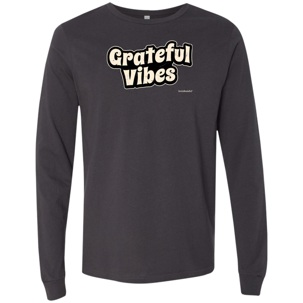 Men's Long Sleeve Shirt - Grateful Vibes T-Shirt - Original Men's Tee
