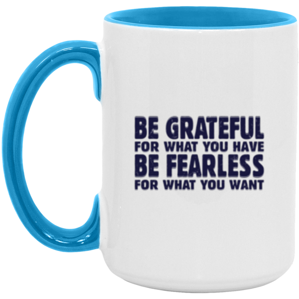Caffeinated fearless mug - Motivated coffee cup - Bold drinkware