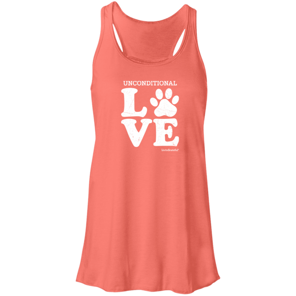 Womens racerback tank – Unconditional love – Lightweight & soft