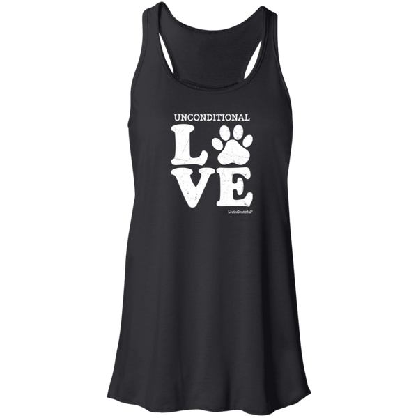 Womens racerback tank – Unconditional love – Lightweight & soft
