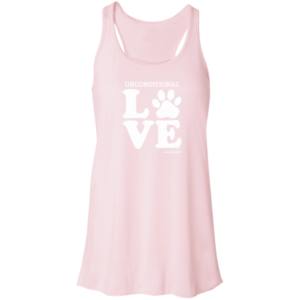 Womens racerback tank – Unconditional love – Lightweight & soft