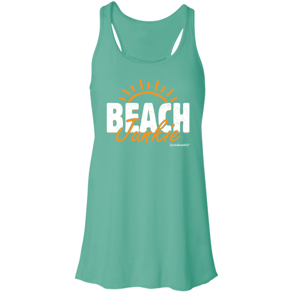 Beach Junkie Tank – Flowy Racerback – Casual Activewear